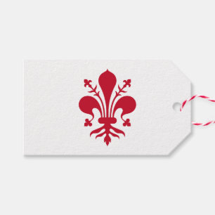 Para Presente Etiqueta de presentes com bandeira de Florença, It