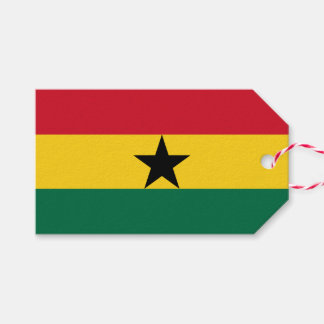 Para Presente Etiqueta de presentes com bandeira de Gana