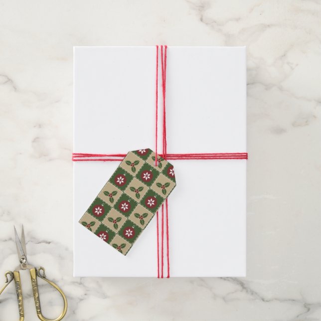 Para Presente Etiqueta de presentes de Natal (Com cordão)
