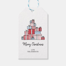 Etiqueta de presentes de Natal