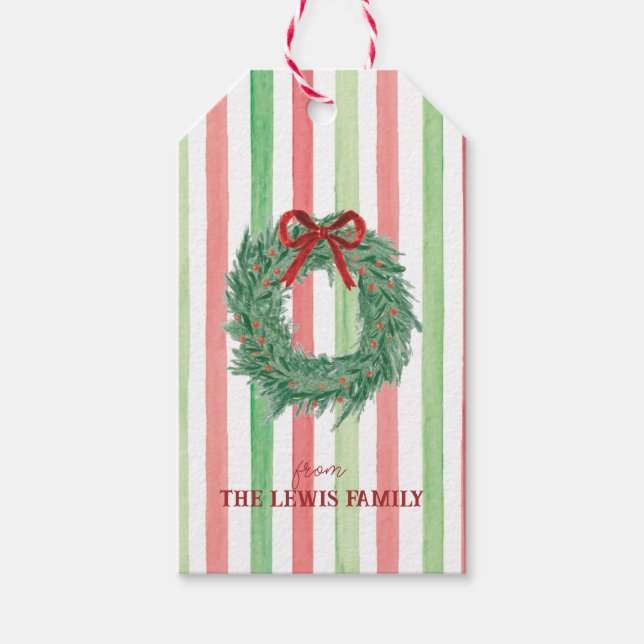 Para Presente Etiqueta de presentes de Natal em arco (Frente)