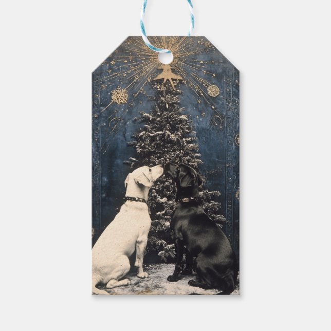 Para Presente Etiqueta de presentes de Natal personalizável (Frente)