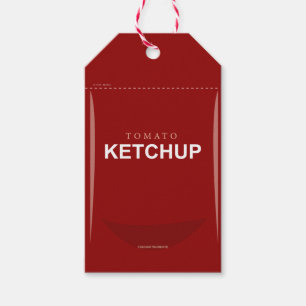 Para Presente Etiqueta de presentes do Ketchup de Tomato Vermelh