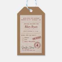 Etiqueta de presentes personalizada a partir de Pa