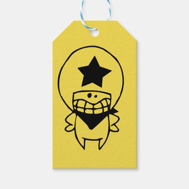 Para Presente Etiqueta de presentes SHERIFF MONSTER FELIZ (Frente)