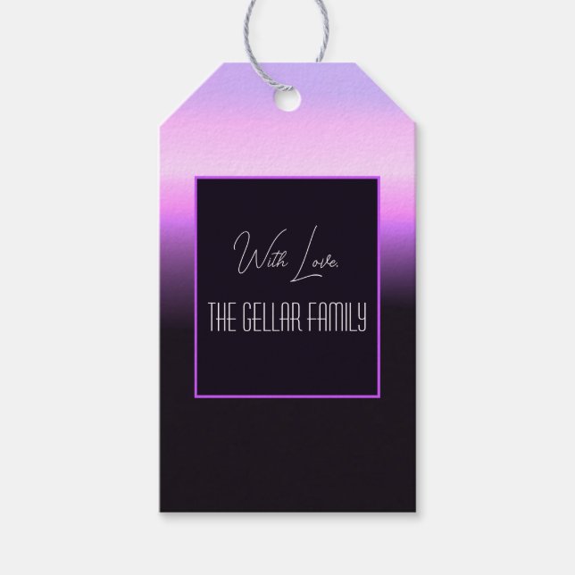 Para Presente Etiqueta de presentes sunset de lavanda (Frente)