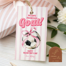 Para Presente Etiqueta de São Valentim com Listra de Futebol Esp