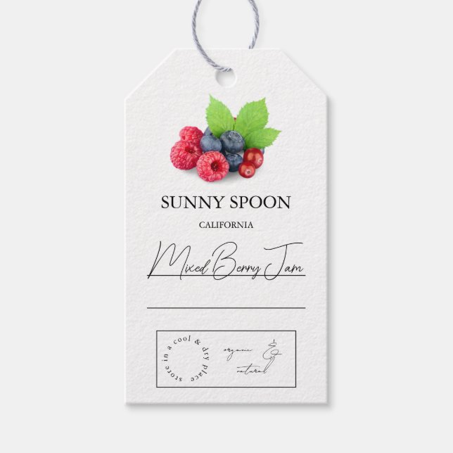 Para Presente Etiqueta de travamento de Berry Misto (Frente)