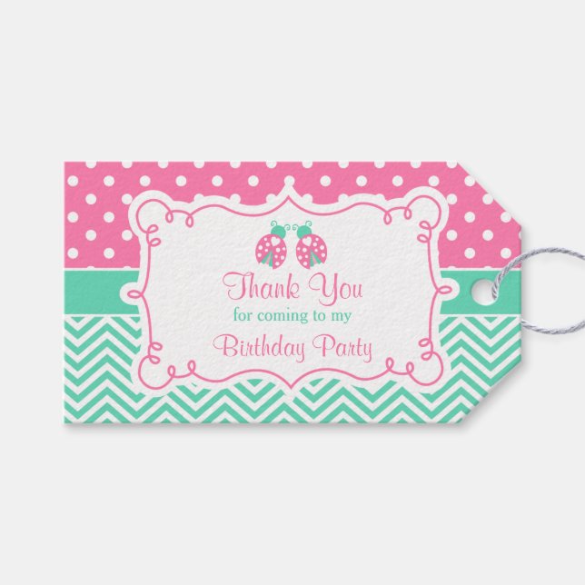 Para Presente Etiqueta Gift Ladybird (Frente (horizontal))