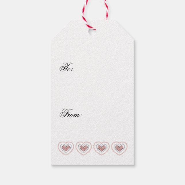 Para Presente Etiqueta Joyful Heart Gift (Verso)