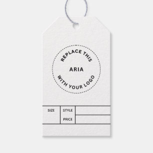 Para Presente Etiqueta Pendente de Preço com Logotipo Empresaria