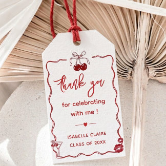 Para Presente Etiqueta Personalizada de Favor de Festa de Gradua