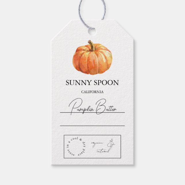 Para Presente Etiqueta Pumpkin Hang (Frente)
