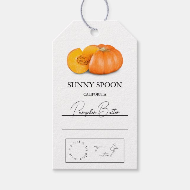 Para Presente Etiqueta Pumpkin Hang (Frente)