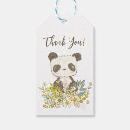 Para Presente Etiqueta Thank You Baby Shower Panda