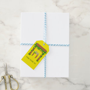 Para Presente Feliz Sukkot, Etiqueta de Champanhe Personalizada