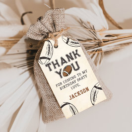 Para Presente Festa de aniversário De Futebol Obrigado Etiqueta 