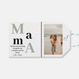 Para Presente Foto e mensagem personalizadas da mamãe - Etiqueta