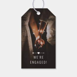 Para Presente Foto Escura | Anúncio de Noivado | Etiqueta | Bttm