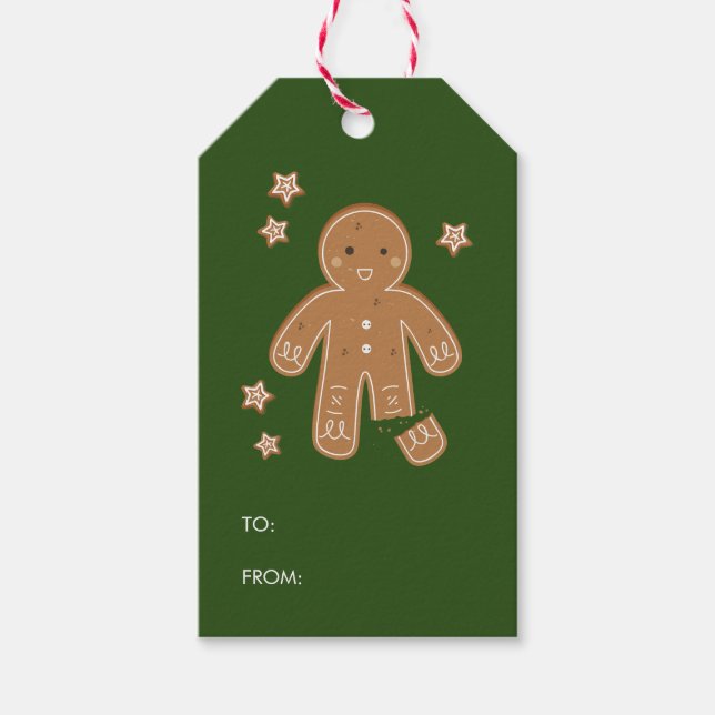 Para Presente Gingercake Men - Etiqueta Holiday (Frente)