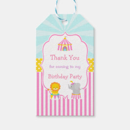 Para Presente Grande Carnaval de circo superior em etiqueta rosa