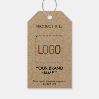 Para Presente Logotipo Kraft Simples Vestuário Moderno Etiqueta 