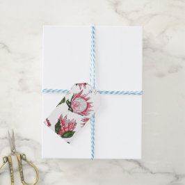 Para Presente Marcas de proteas-rei desenhadas à mão em etiqueta