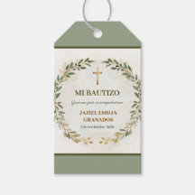 Minha Festa de Batismo Etiqueta Personalizada de P