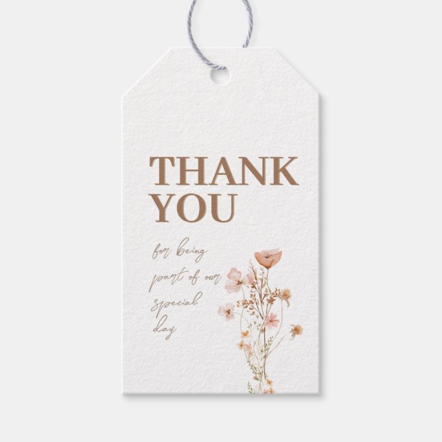 Para Presente Obrigado Etiqueta de presentes (Frente)