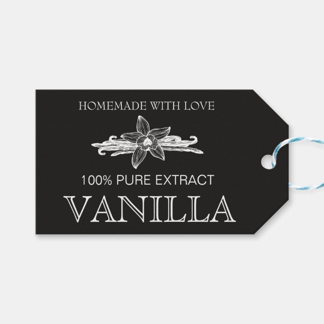 Para Presente Personalizar etiqueta de Extrato de Baunilha VE005 (Frente (horizontal))