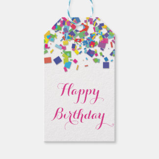 Para Presente Rainbow Confetti | Etiqueta de presentes