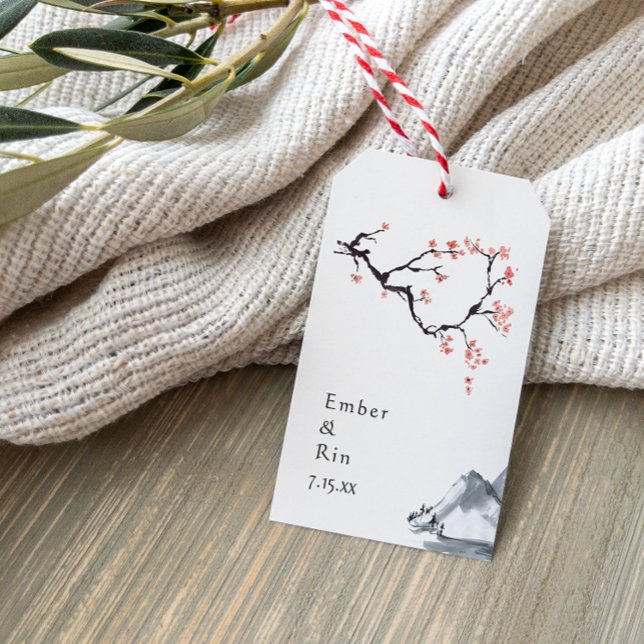Para Presente Sakura Mountain | Etiqueta de Oferta Casual de Cas (Criador carregado)