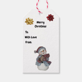 Para Presente Simples Mulher Neve com Etiqueta de Natal de Birdh