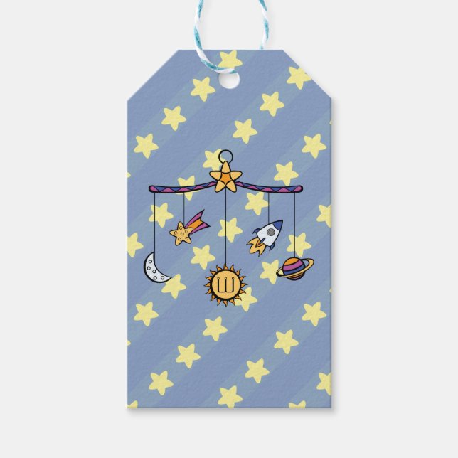 Para Presente Sonhos da Etiqueta de Oferta Móvel Espacial (Frente)