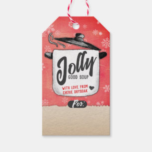 Para Presente Sopa caseira de Natal uma receita de etiqueta de p