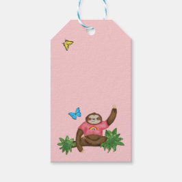 Para Presente Stanley Sloth & amigos cor-de-rosa etiqueta de pre