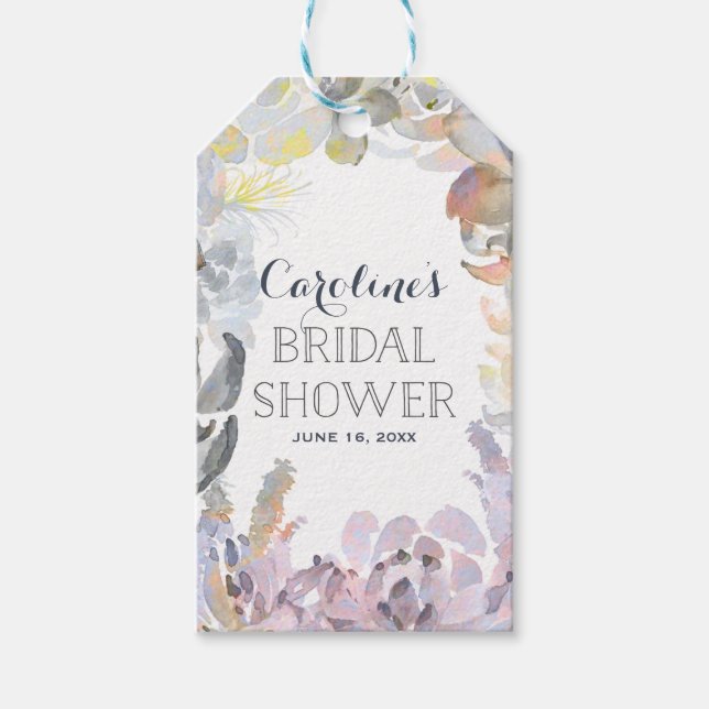 Para Presente Suculentes de água | Etiqueta de presentes (Frente)