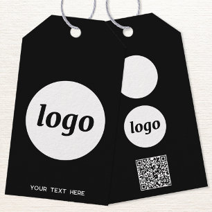 Para Presente Texto do Código QR do Logotipo Etiqueta de Preço d