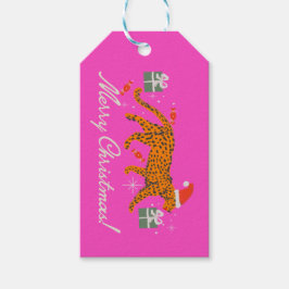 Para Presente Tigre modesto com lábios vermelhos e etiqueta de p