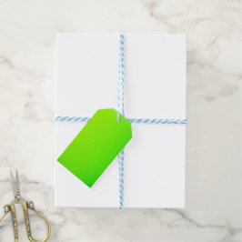 Para Presente Uma etiqueta de papel retangular verde brilhante