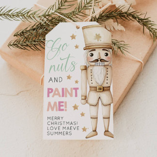 Para Presente Vire Louco E Pinte Me Etiqueta De Natal Infantil Q