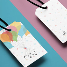 Whimsical Parabéns Etiqueta de presentes