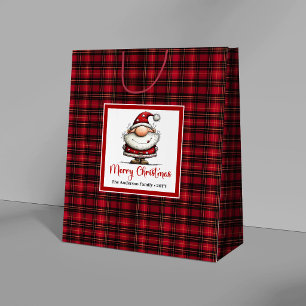 Para Presentes Grande Sacola de Presente de Natal Engraçado do Papai Noe