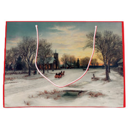 PARA PRESENTES GRANDE SACOLA DE PRESENTE DE VÉSPERA DE NATAL (1885) POR 