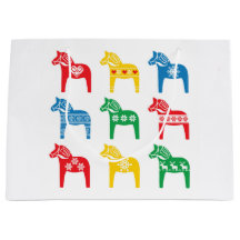 SACOLA DE PRESENTE DESIGN DE CAVALO DALA ESCANDINA