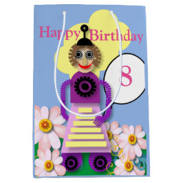 Para Presentes Média Robô de Desenho Animado Sacola de Aniversário Infa