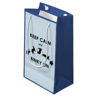 Para Presentes Pequena Mantenha Calmo e Sacola de Presente Binky On