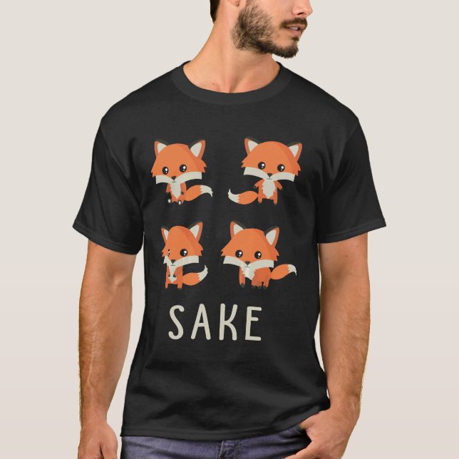 Para Quatro Fox Sake T-Shirt Engraçada 4 Raposas p (Frente)