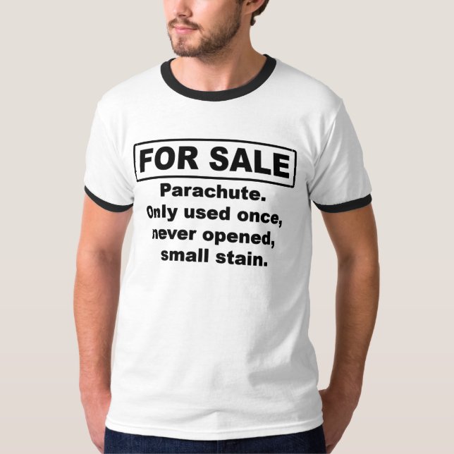 Pára-quedas para o t-shirt da venda (Frente)