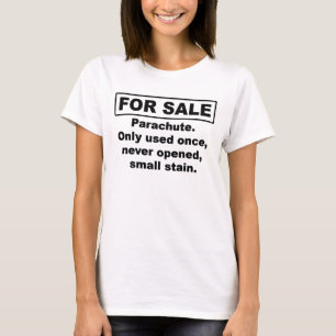 Pára-quedas para o t-shirt da venda